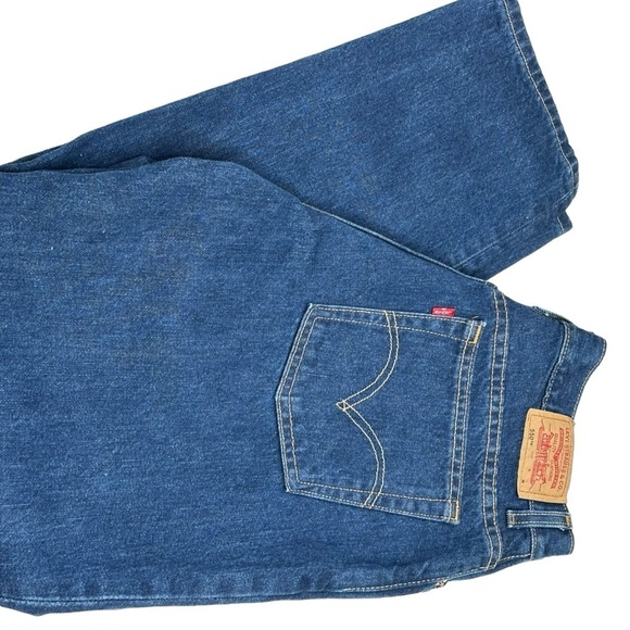 550 Relaxed Fit High Waisted Tapered Leg Women’s Jeans Size 14 Misses - Picture 9 of 11